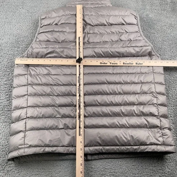 Patagonia Vest Mens 2XL Gray Down Sweater Puffer Full Zip Hiking Outdoor 84622 - Picture 8 of 11